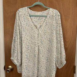 Plus Size, Floral Blouse - Size 3X